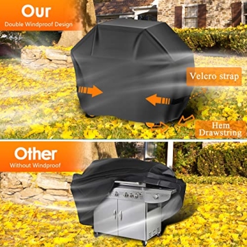 55-Inch Waterproof BBQ Grill Cover for Gas Grills