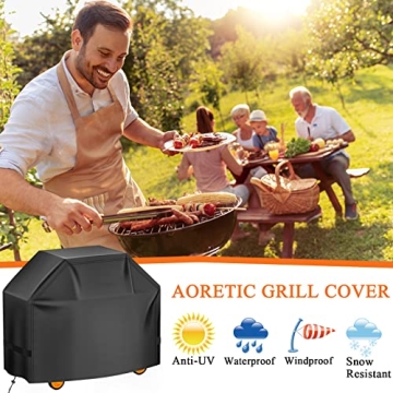 55-Inch Waterproof BBQ Grill Cover for Gas Grills