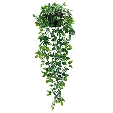 Whonline Fake Hanging Plants - Aesthetic Office & Living Room Decor (1 Pack)