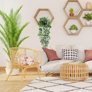 Whonline Artificial Hanging Plants for Home Office Decor