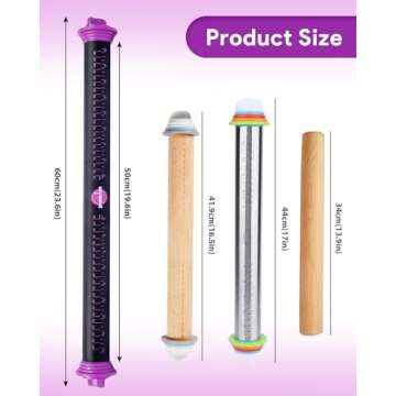 PROKITCHEN Silicone Rolling Pin for Easy Baking