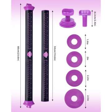 PROKITCHEN Silicone Rolling Pin for Easy Baking