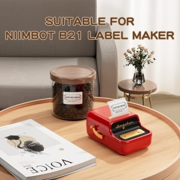 NIIMBOT Label Maker Tape - 1.57" x 1.18" Clear Labels