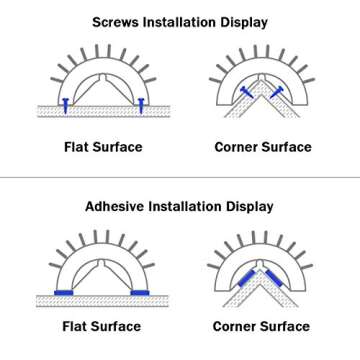 4 Pack Cat Self Groomer with Catnip Pouch for Cats