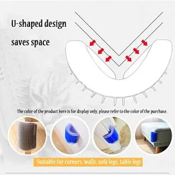 4 Pack Cat Self Groomer with Catnip Pouch for Cats