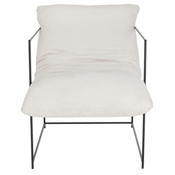 Safavieh Portland Ivory Black Pillow Top Accent Chair