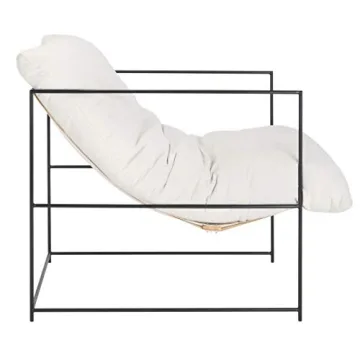 Safavieh Portland Ivory Black Pillow Top Accent Chair