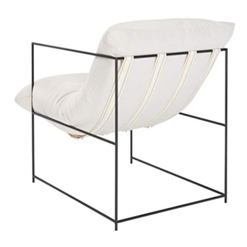 Safavieh Portland Ivory Black Pillow Top Accent Chair