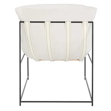 Safavieh Portland Ivory Black Pillow Top Accent Chair