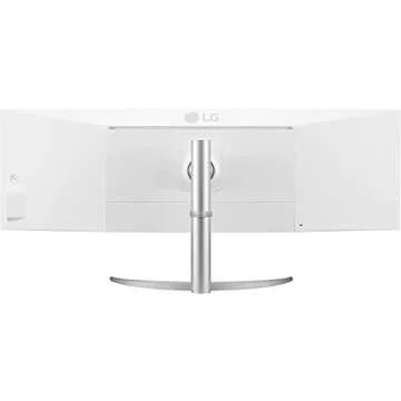 LG 49WQ95C-W 49 Inch 32:9 Curved UltraWide DQHD (5120 x 1440) Nano IPS Monitor, NVIDIA G-SYNC Compatible & AMD FreeSync Premium Pro, HDMI 2.1 & USB Type-C (90W PD), Tilt/Height/Swivel Adjustable