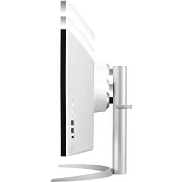 LG 49WQ95C-W 49 Inch 32:9 Curved UltraWide DQHD (5120 x 1440) Nano IPS Monitor, NVIDIA G-SYNC Compatible & AMD FreeSync Premium Pro, HDMI 2.1 & USB Type-C (90W PD), Tilt/Height/Swivel Adjustable