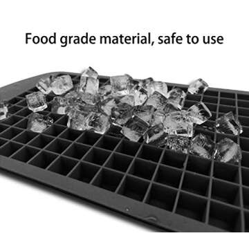 Silicone Mini Ice Cube Trays 3PACK 160 Grids Ices Mold Reusable BPA Free High-quality Silicone for Whiskey Cocktail Kitchen Holiday Bar Party Drinks