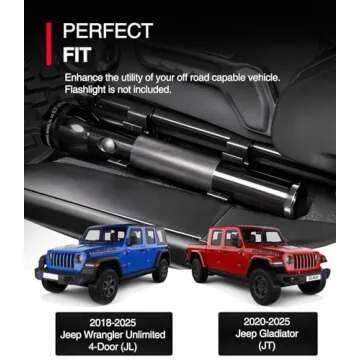 Flashlight Holder Bracket Mount for Jeep - Secure Compatibility for Wrangler & Gladiator