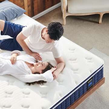 Coolvie King Mattress - 12" Hybrid with Pocket Springs