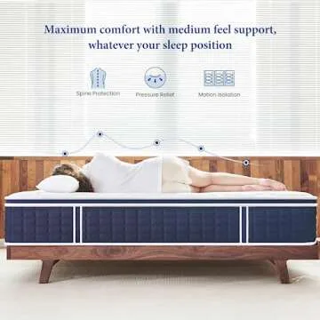 Coolvie King Mattress - 12" Hybrid with Pocket Springs
