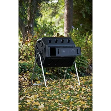 Dual Chamber 37 Gallon Composter for Yard & Kitchen Waste