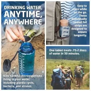 Aquatabs 49mg Water Purification Tablets – Essential for Hiking, Camping, and Emergency Preparedne...