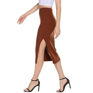 HOTLOOX Winter Pencil Skirt for Stylish Comfort