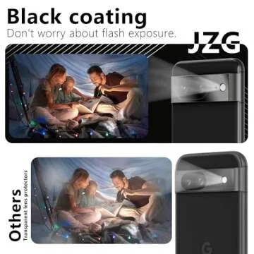 JZG 2+2+1 Pack Google Pixel 8 Screen Protector - Ultimate Protection