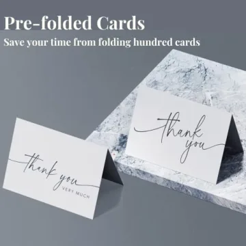 Premium Thank You Cards Set with Envelopes and Stickers