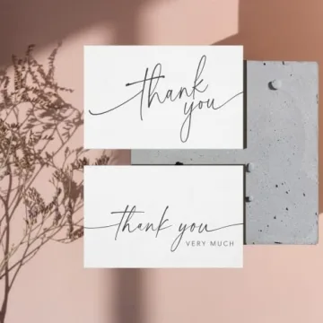 Premium Thank You Cards Set with Envelopes and Stickers