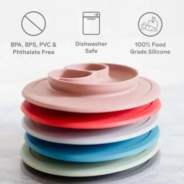 ezpz Mini Mat Blush for 12 Months+ - Silicone Dining Solution