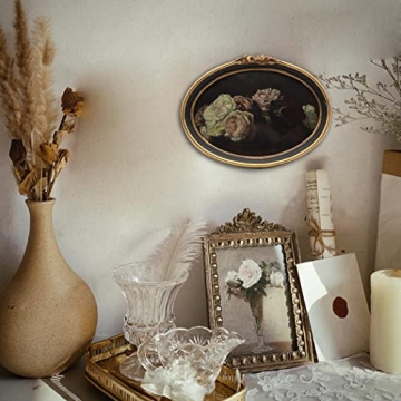 CISOO Vintage Oval Picture Frame 5x7 Elegant Home Decor