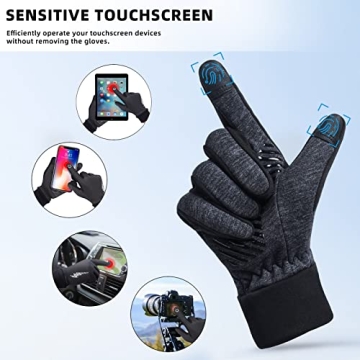 BONFAD Touchscreen Winter Gloves for All Outdoor Activities