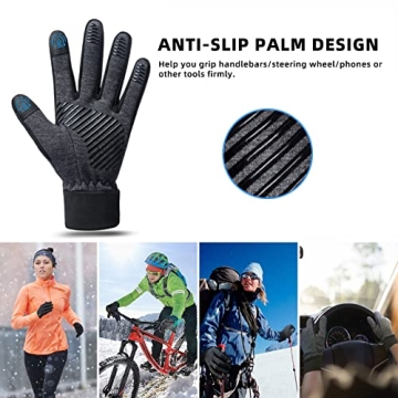 BONFAD Touchscreen Winter Gloves for All Outdoor Activities