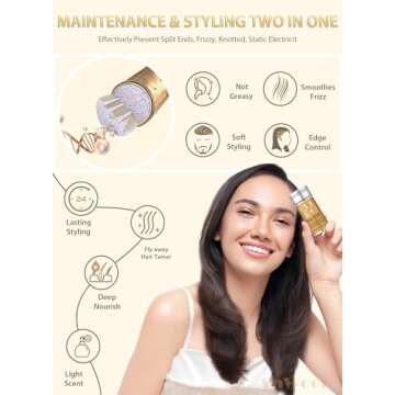 Hair Wax Stick, 2PCS - Non-Greasy & Easy Styling Solution for Flyaway Hair