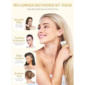 Hair Wax Stick, 2PCS - Non-Greasy, Frizz Control Wax