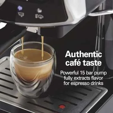 Hamilton Beach Espresso Machine: Slide, Lock, Brew with Ease