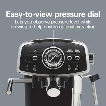 Hamilton Beach Espresso Machine: Slide, Lock, Brew with Ease