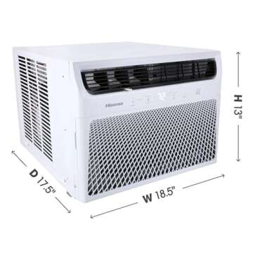 Hisense 12,000 BTU Window Air Conditioner with Wi Fi, Cold and Quiet Cooling for Home or Apartment, ...