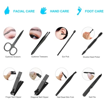 8 PCS Premium Manicure Set: Essential Grooming Kit