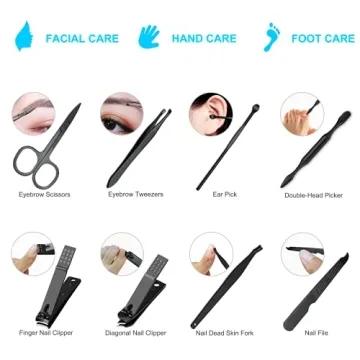 8 PCS Premium Manicure Set: Essential Grooming Kit