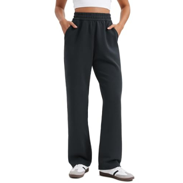 CRZ YOGA SoftAura Wide Leg Sweatpants for Women - Comfortable & Chic Lounge Wear