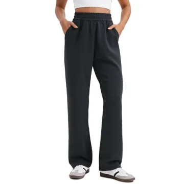 CRZ YOGA SoftAura Wide Leg Sweatpants for Women - Comfortable & Chic Lounge Wear