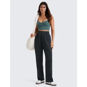 CRZ YOGA SoftAura Wide Leg Sweatpants - Stylish Comfort!