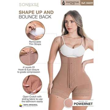 Sonryse Fajas Colombianas Postparto Cesarea Postpartum Girdle Stage 2 Faja Tummy Control For Women