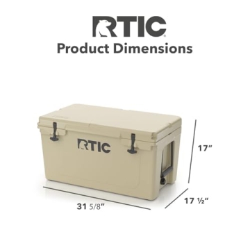 RTIC 65 QT Cooler - Ultra-Tough, Durable Ice Retention