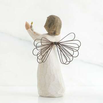 Sculpted Angle Figure - Elegant Home Decor