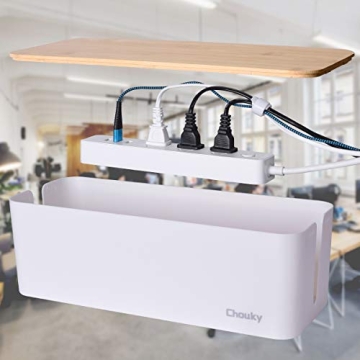 2 Pack Large Cable Management Box – Stylish Cord Organizer