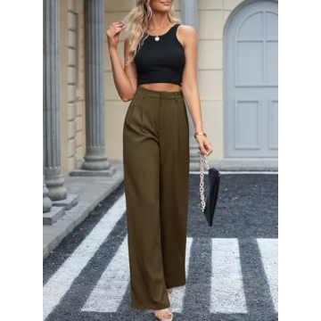 Buy Dokotoo High Waisted Wide Leg Pants for Women
