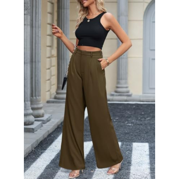 Buy Dokotoo High Waisted Wide Leg Pants for Women