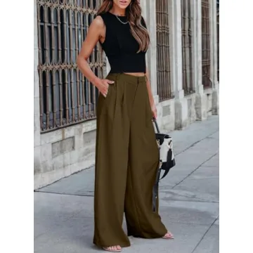 Buy Dokotoo High Waisted Wide Leg Pants for Women