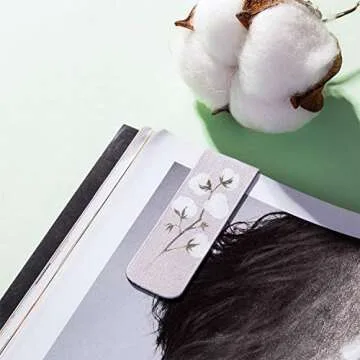 Chinco 10 Pieces Magnetic Bookmarks Magnet Page Markers Assorted Book Markers Set for Students Reading Gifts for Christmas(Sweet Flower)