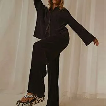 NUFIWI Women Y2K Floral Print 2 Piece Pants Set