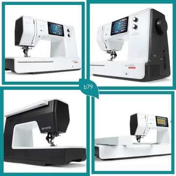 Bernette B79 Sewing & Embroidery Machine - Deluxe Embroidery Design Tools Bundle (Over $500 Embroidery Design Tools and 60 pcs Northern Lights Thread)