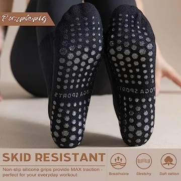 FlexFit Pilates Socks: Comfort and Grip for Fitness and More